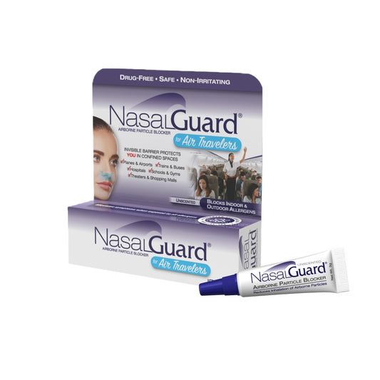 NasalGuard For Air Travelers, Airborne Particle Blocker | Unscented | 3g Tube
