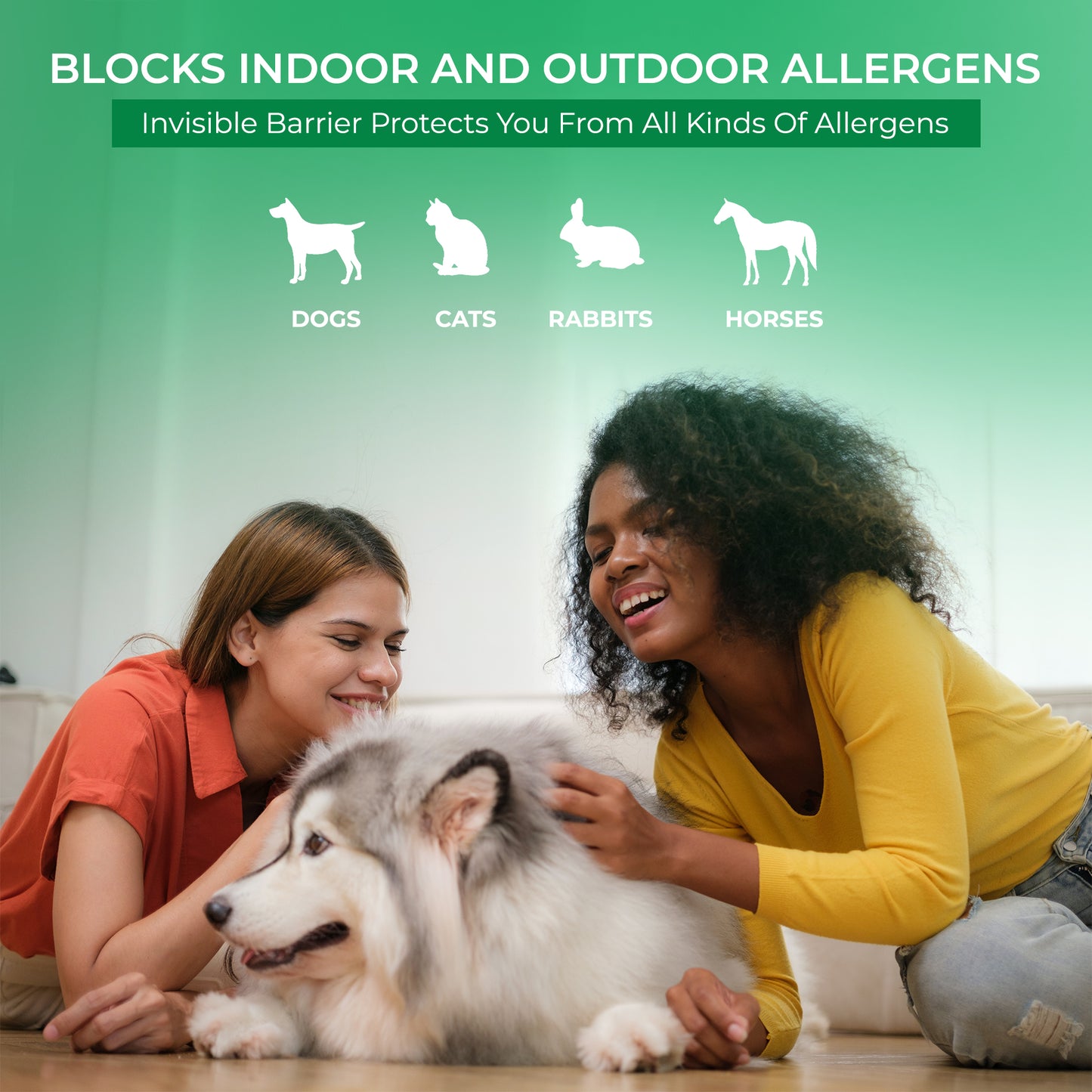 NasalGuard for Pet Lovers - Airborne Particle Blocker, Cool Menthol - 10g Pack of 6)