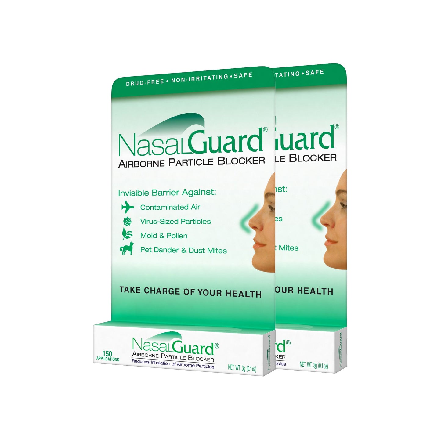 NasalGuard Allergy Relief Gel - Drug-Free, Cool Menthol, 3g Tube