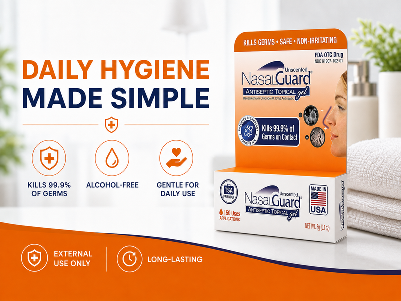 How NasalGuard Antiseptic Topical Gel Fits Into Your Daily Hygiene Routine