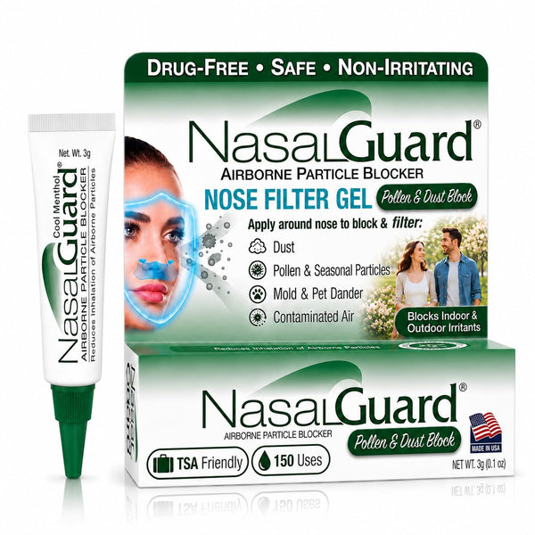 NasalGuard Airborne Particle Blocker, Nasal Gel | Cool Menthol | 3g Tube