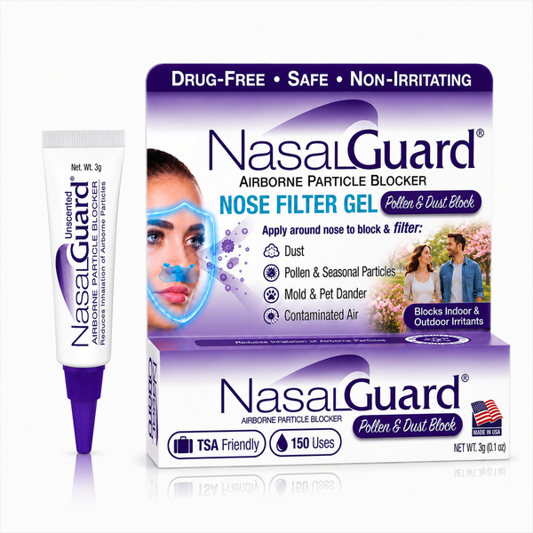 NasalGuard Airborne Particle Blocker, Nasal Gel | Unscented | 3g Tube