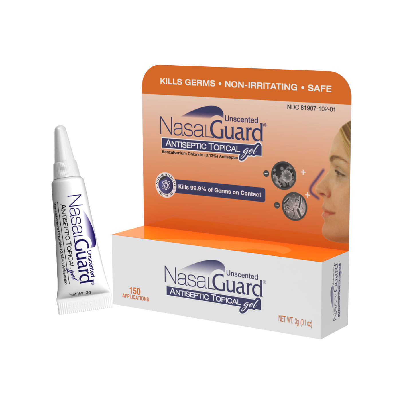 Gel tpico antisptico NasalGuard: bloquea y elimina el 99.9% de los g NasalGuard USA Gel tpico antisptico NasalGuard: bloquea y elimina el 99.9% de los g NasalGuard USA
