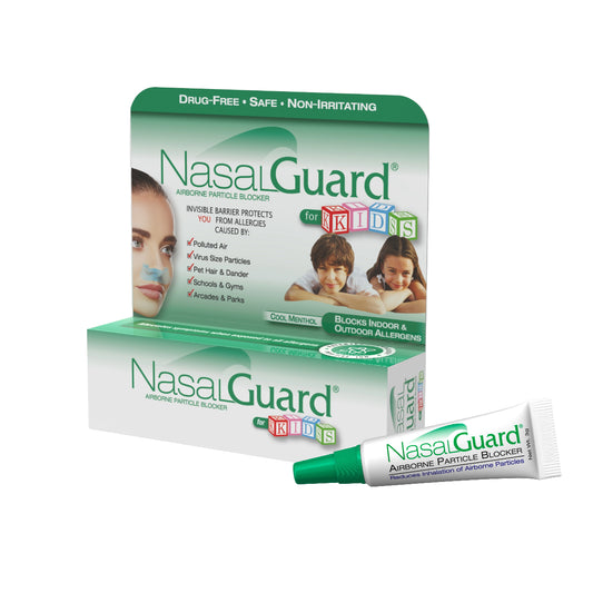 NasalGuard For Kids - Allergy Relief Gel, Drug-Free, Cool Menthol, 3g Tube