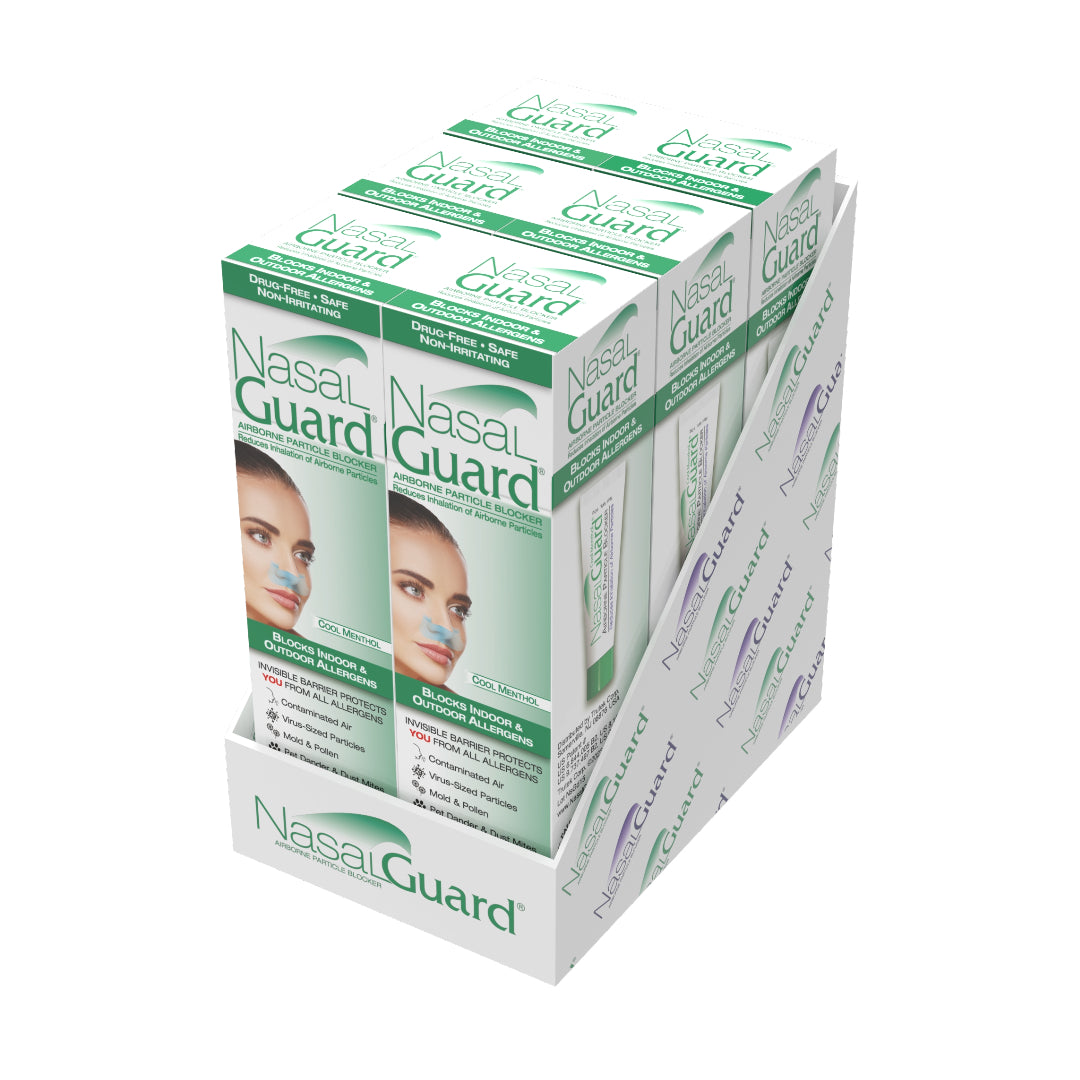 Bloqueador de partículas en el aire NasalGuard, gel nasal | 10 g (paquete de 6) 