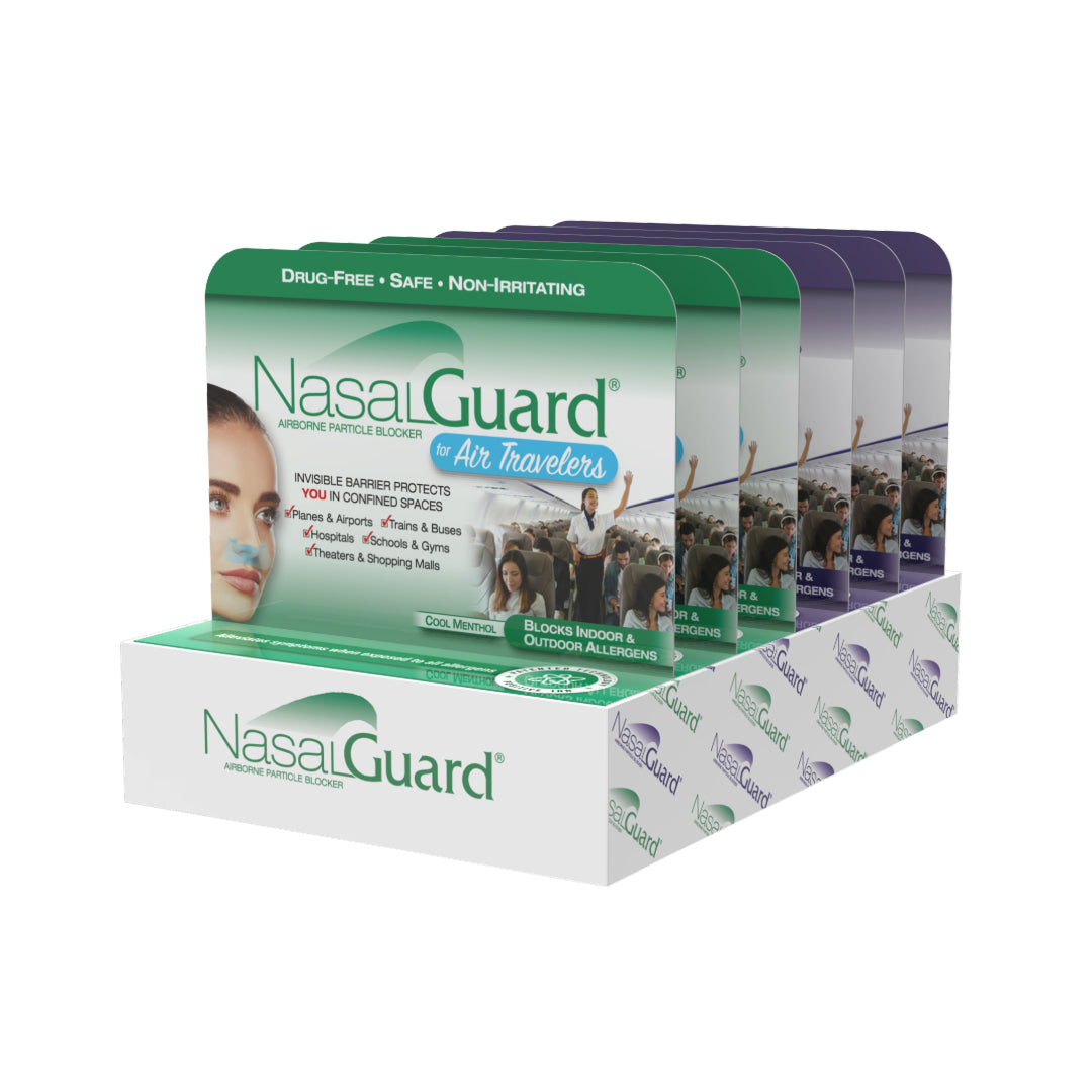 NasalGuard For Air Travelers - Airborne Particle Blocker - 3g (Pack of 6)