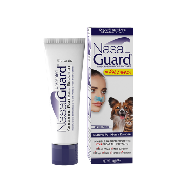 NasalGuard For Pet Lovers, Airborne Particle Blocker | Unscented