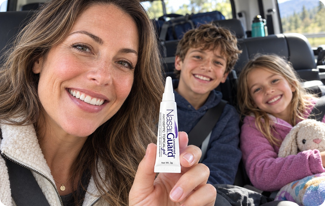 Family using NasalGuard together